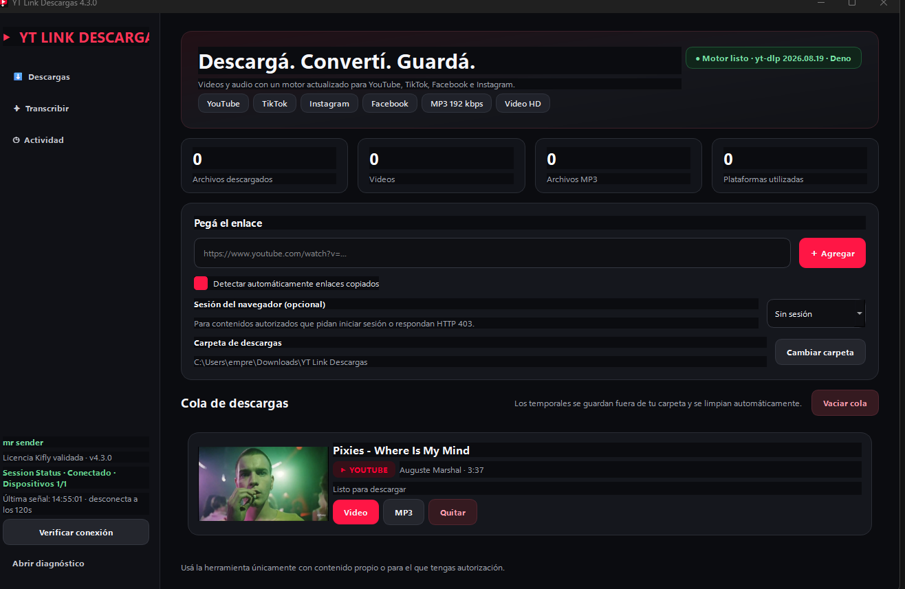 YT Link Downloads 4.3.0 — More stable, complete and fast